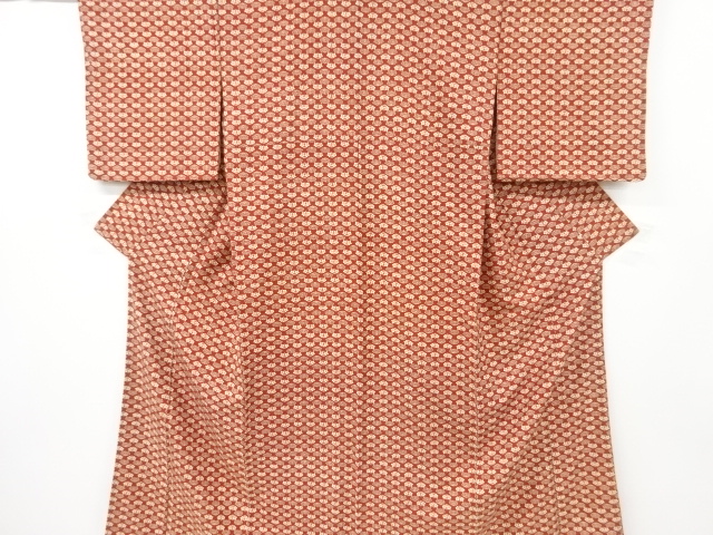 JAPANESE KIMONO / VINTAGE KIMONO / SILK / TSUMUGI / FLOWER 